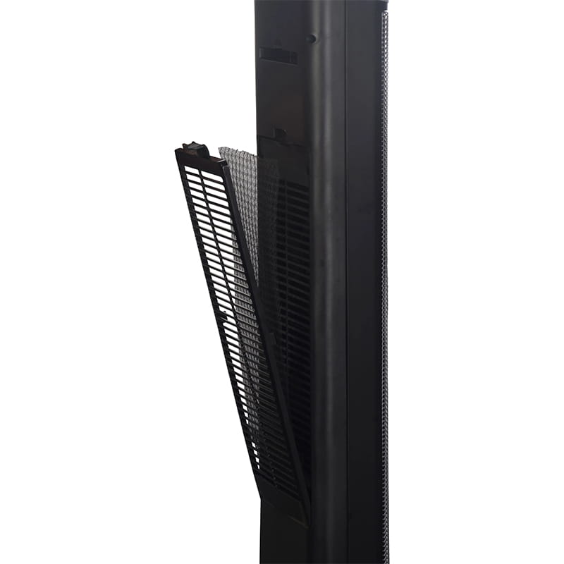 Ультратонкий башня керамический электрический нагреватель черный и серебро Ультратонкий башня керамический электрический нагреватель черный и серебро